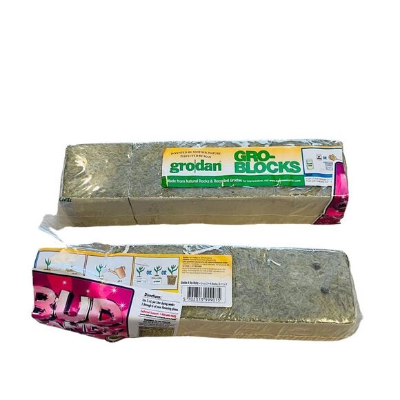 10/$25🦋 Grodan Gro Blocks 3 in x 3 in x 4 in w/ Hole - 7 Count - Picture 10 of 10